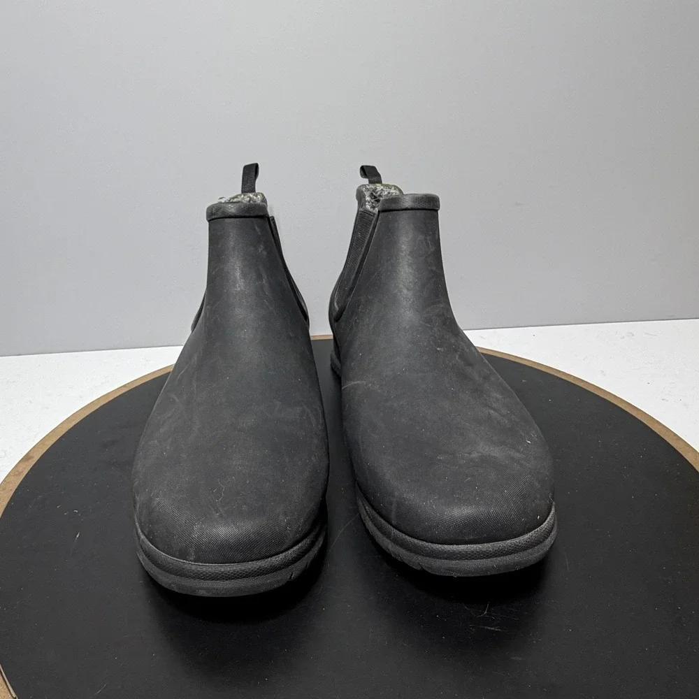 Bogs Boots Womens Size‎ 10 Black Sweetpea Winter Faux Fur Lined Chelsea Rain